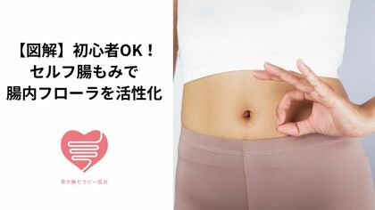 【図解】初心者OK！セルフ腸もみで腸内フローラを活性化