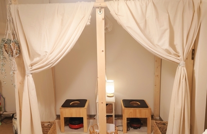 腸もみ　よもぎ蒸し